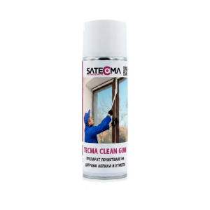 Препарат за Почистване на Лепило от Тиксо, Дограма и Етикети – TECMA CLEAN GUM – 500 мл.