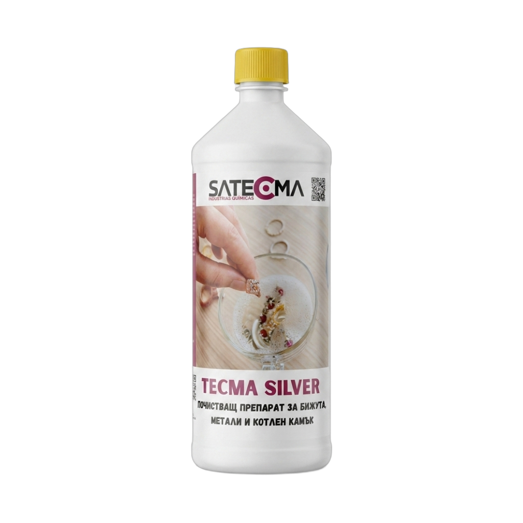 Почистващ Препарат за Сребро, Бижута, Метали, Прибори и др. – TECMA SILVER – 1л.