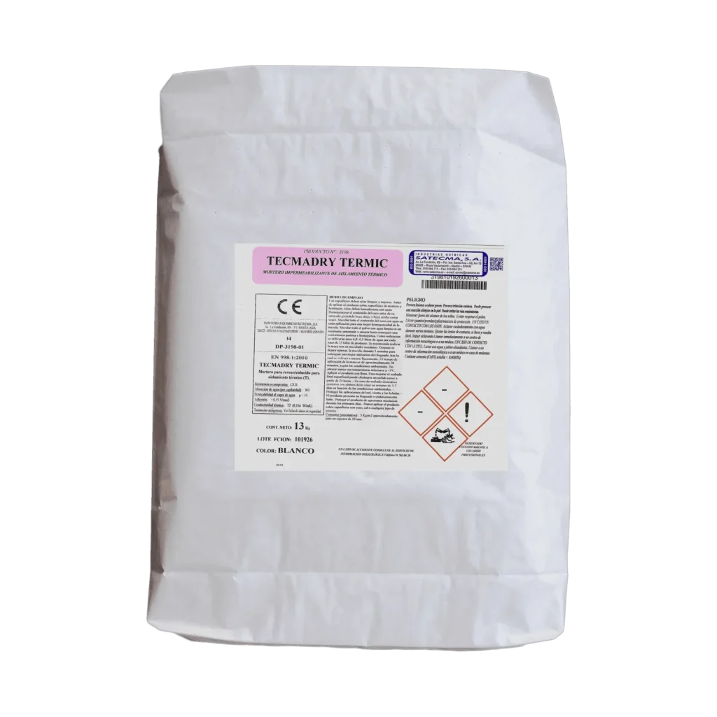 Топло и Хидроизолационна Мазилка – TECMADRY TERMIC 13kg