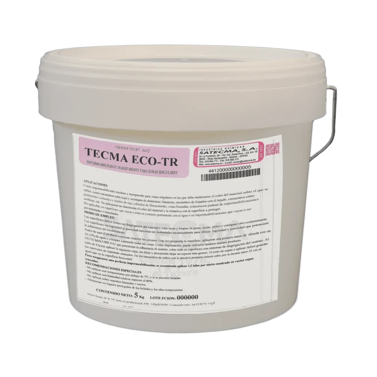 TECMA ECO-TR - liquid transparent waterproofing, colourless elastic resin for joints and tiles
